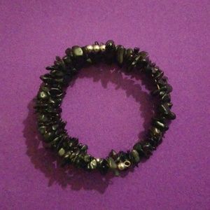 Black bead bracelet
